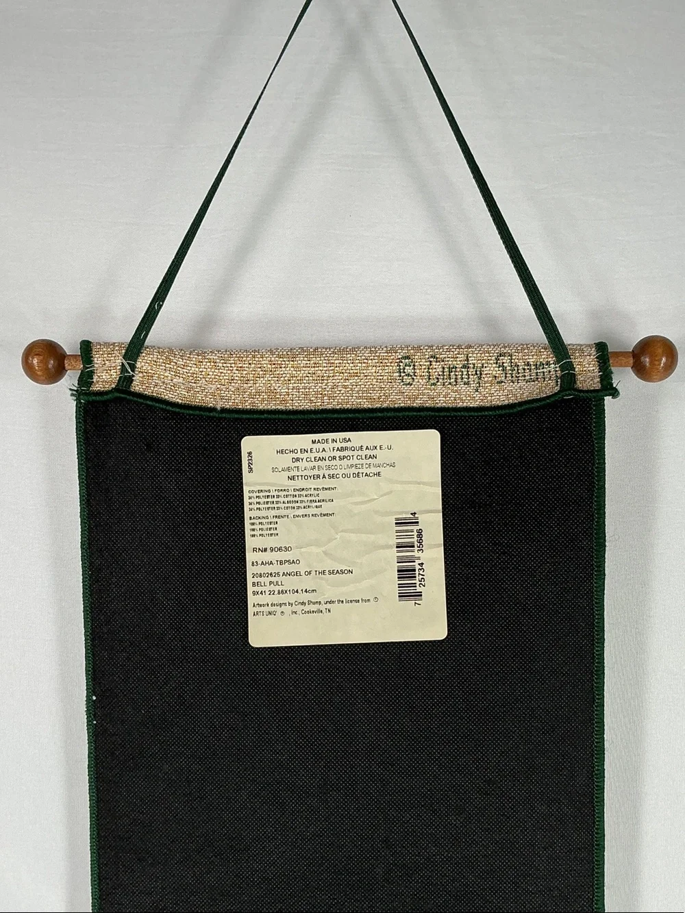 Art's Unique Seasonal Angels Vertical Bell Pull Wall Tapestry Cindy Shamlian